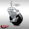 Service Caster 4 Inch SS Soft Rubber Wheel Swivel 3/8 Inch Threaded Stem Caster with Brake SCC SCC-SSTS20S414-SRS-TLB-381615 - alternate 1